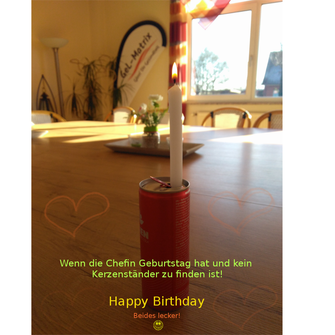 GeL_Matrix_GmbH's tweet photo. Herzlichen Glückwunsch
#pause #gel #gelmatrix #gesund #gesundheitsförderung #arbeit #arbeitsplatz #gesundheit #vorsorge #arbeitnehmer #mitarbeiter #betriebsrat #förderung #geburtstag https://t.co/dACLWAB1Jw