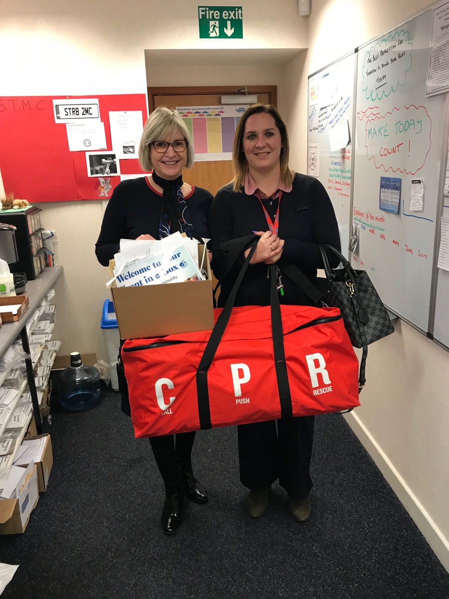 weatherall_j's tweet photo. @NBSNINE Bangor girls off to primary school to deliver CPR training to teachers #partofourcommunity https://t.co/yWPVdAEMZs