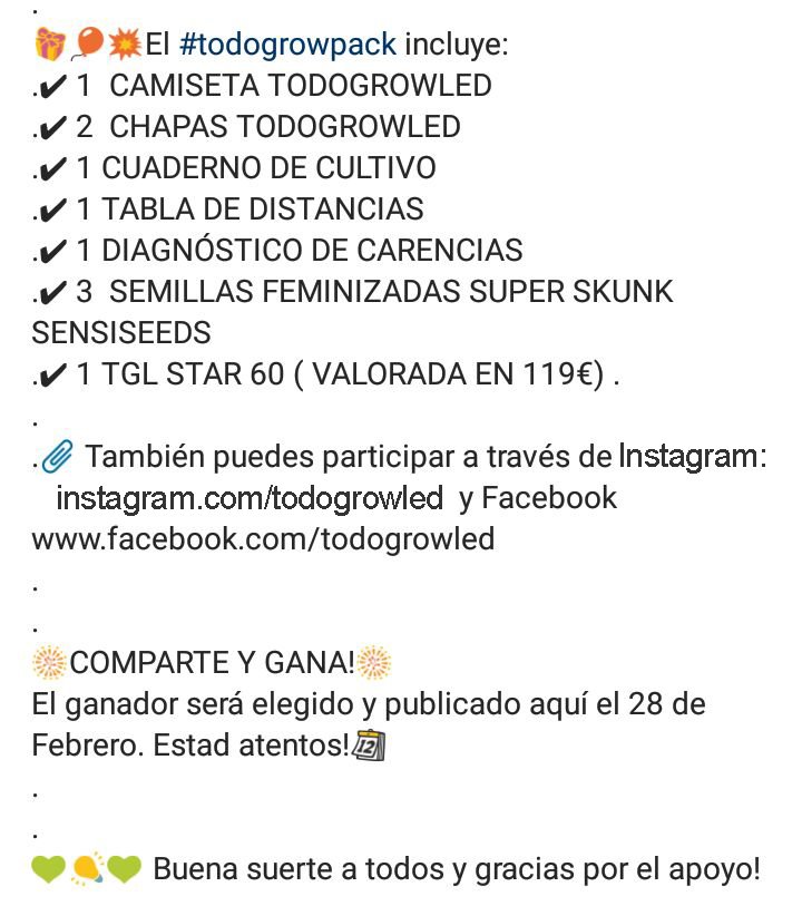 TodoGrowLED's tweet photo. 🎁🎈🎉REGALACO!🎉🎈🎁
Para ganar este #todogrowpack hecho con amor y valorado en más de 150€ ,sigue estos 3 pasos:

1. Síguenos: @todogrowled
2. Dale like a la foto del pack y RT con hashtag #todogrowpack 
3. Nombra a 3 amigos

Más info en la imagen con texto. Buena Suerte! 💚 https://t.co/m1PwCaZ4Qb