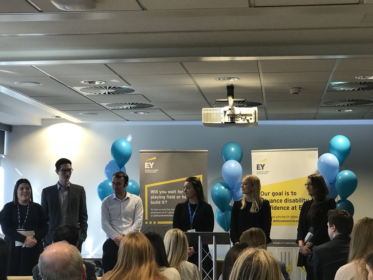 So proud to be with my @EyIreland colleagues at our #abilitynetwork event and learn how we are moving forward with #disabilityconfidence