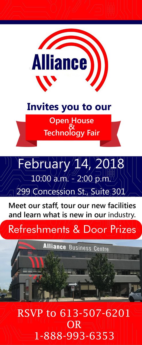 AllianceWComm's tweet photo. Hey #ygk: We're having an Open House and Tech Fair tomorrow and would love for you to join us! https://t.co/qri6dmebiO