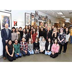 Visit our Student Community Art Event near Home Delivery!

We installed an art exhibit featuring original artwork of the incredibly talented Hicksville High School students. The exhibit will be on display until April 2. Please stop by and let us know what you think!
We love it!