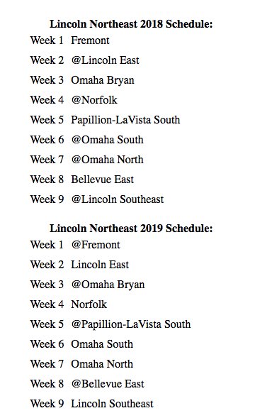 Here is your Rocket varsity schedule for the next two seasons!