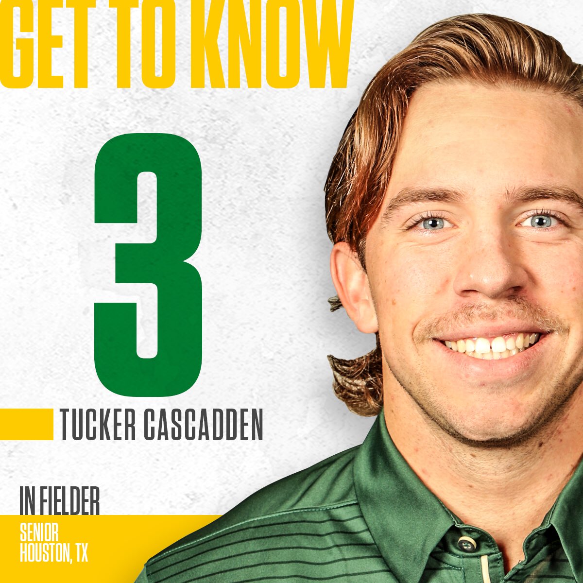 BaylorBaseball's tweet photo. 3️⃣ days until Baylor baseball season! Get to know #3 @tcascadden3.
🎟 https://t.co/CAwXgFlhJn
#Elevate #SicEm ⚾️ https://t.co/irydwGYdsL