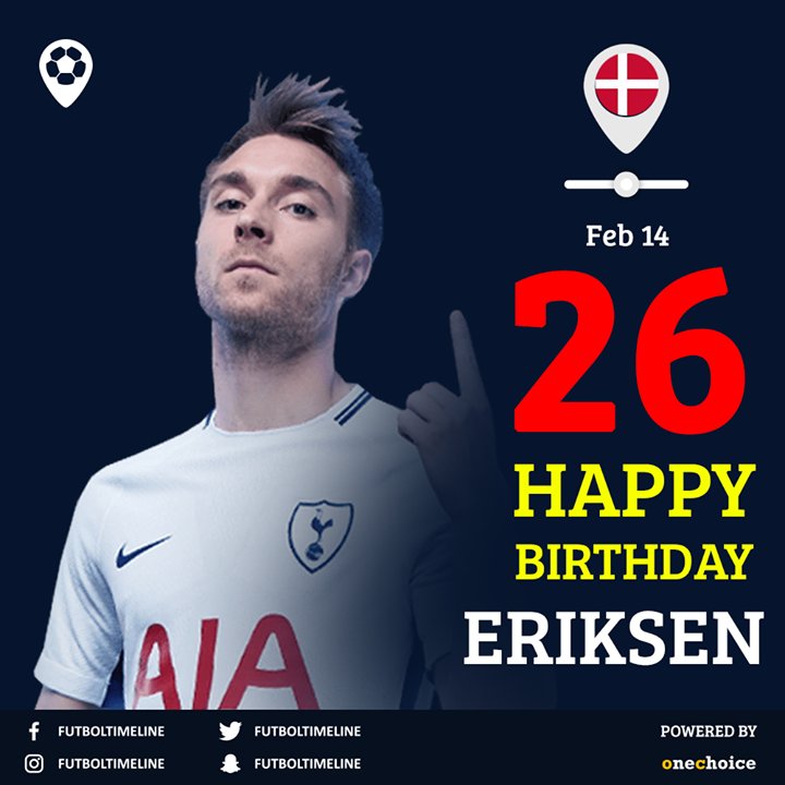 Happy birthday Christian Eriksen. Will he score tonight?    