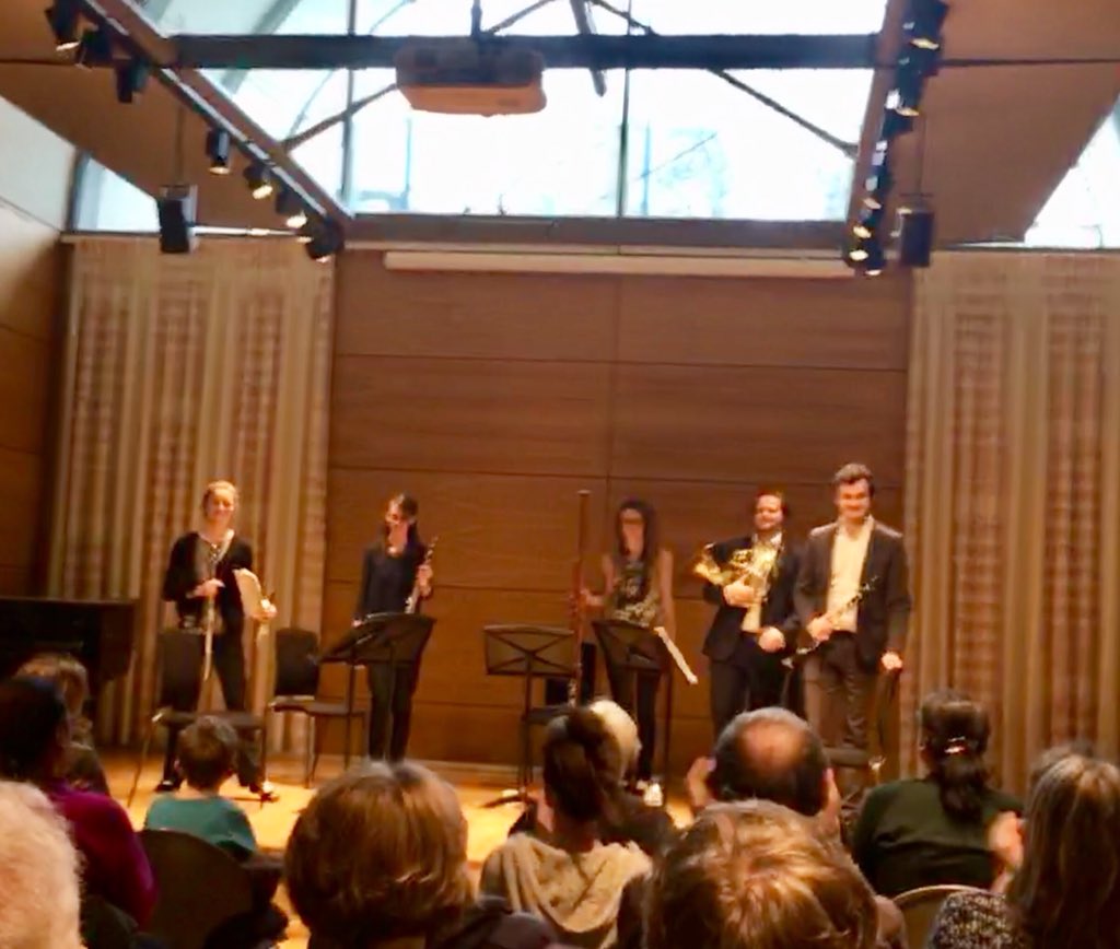 moriarty_winds's tweet photo. Fantastic to perform to a full hall @RoyalAcadMusic - thanks to all who came and to Gareth Moorcraft for his new piece. What a programme! #knussen #birtwistle #rodneybennett https://t.co/Cj3MjL4BAi