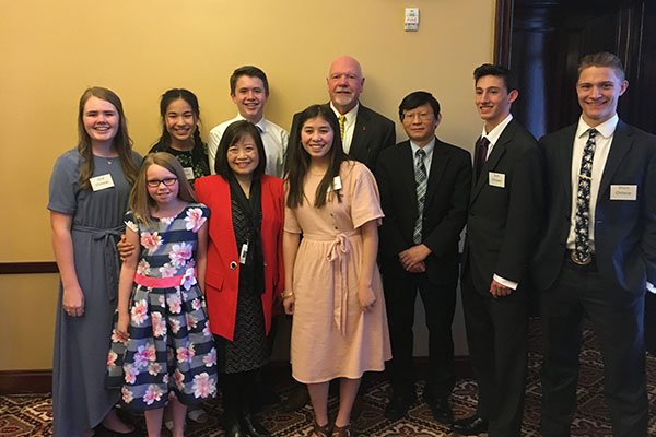ProvoSchoolDist's tweet image. Last week, a few Timpview students, who were representing Utah’s most outstanding students from the 9th Grade French and Chinese Dual Immersion Programs, were invited to a special press conference hosted by World Trade Center Utah. #TheProvoWay