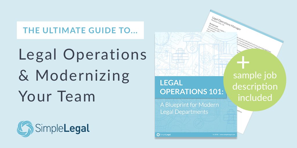 simple_legal's tweet photo. We just launched our Legal Operations 101 Guide! It’s full of great tips for building out a legal ops team, how to work cross-functionally, strategies for change management, and more. https://t.co/ka4ZUAuyQA https://t.co/ng08bcusIs