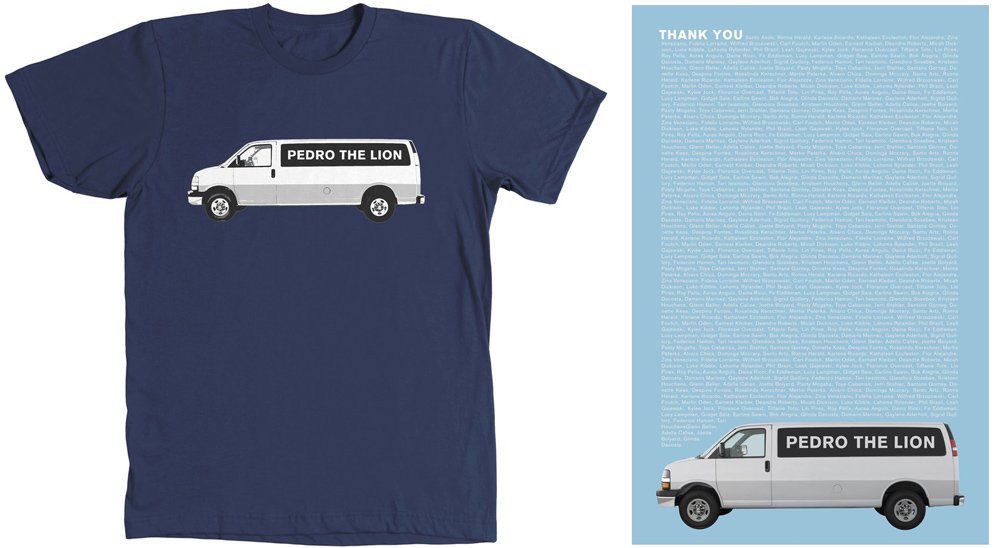 Only 2 days left. Help Pedro the Lion buy a van and get a limited edition shirt + your name on a poster. Buy: undertowstore.com/products/pedro…
#bob