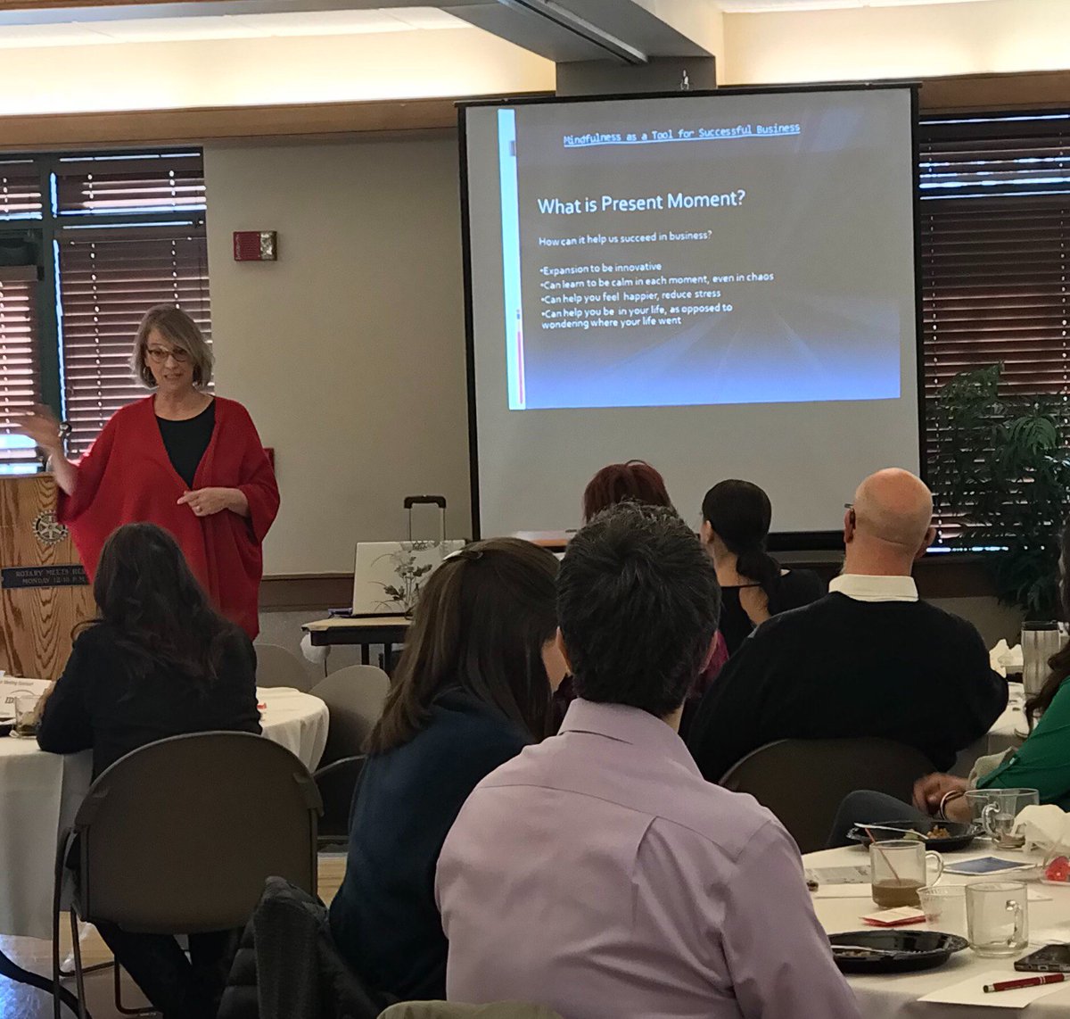 SDeslongchamp's tweet image. PR + Marketing is a fast paced game, and it&apos;s easy to forget to be in the moment. Today&apos;s speaker at the WRBA brunch reminded us how being mindfulness is key not only to happiness at work, but to success in your business! #Marketingflow #TuesdayThoughts