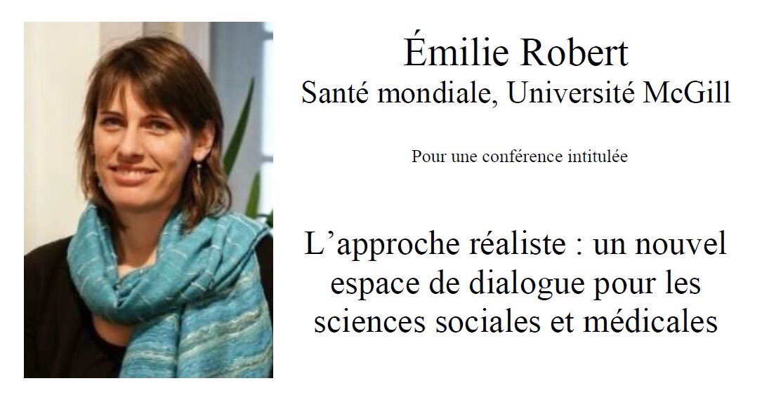 Quebec3s's tweet photo. Jeudi prochain, Emilie Robert intervient dans le cadre du séminaire « La santé en débat ». Rdv à 17h, salle N-8510 @UQAM ! @emilie_robert_ @kleinalexandre https://t.co/Qfm2XKrbSM