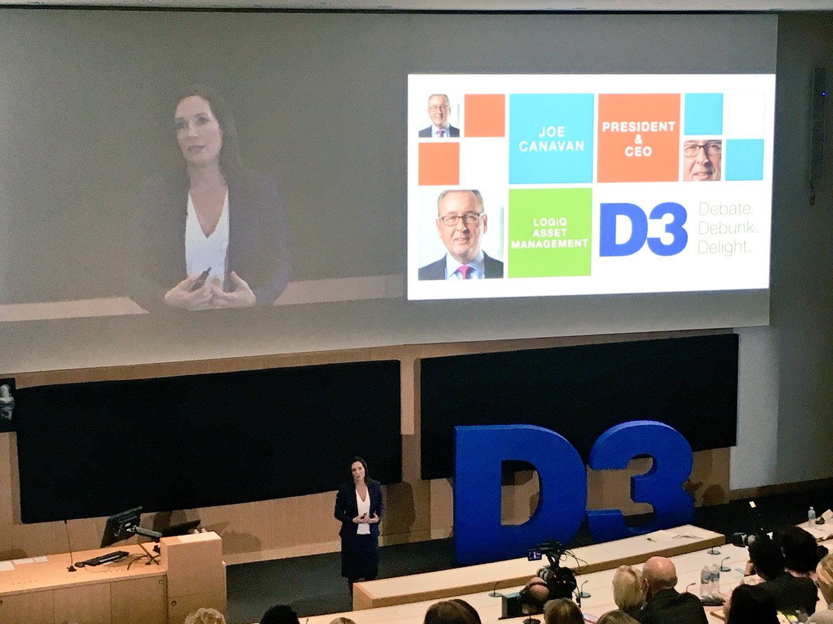 afptoronto's tweet photo. #D3ideas MC @AmandaLang introduces D3 Chair, President and CEO of @logiqasset Joe Canavan who starts up our afternoon sessions https://t.co/Go6oBEgqXJ