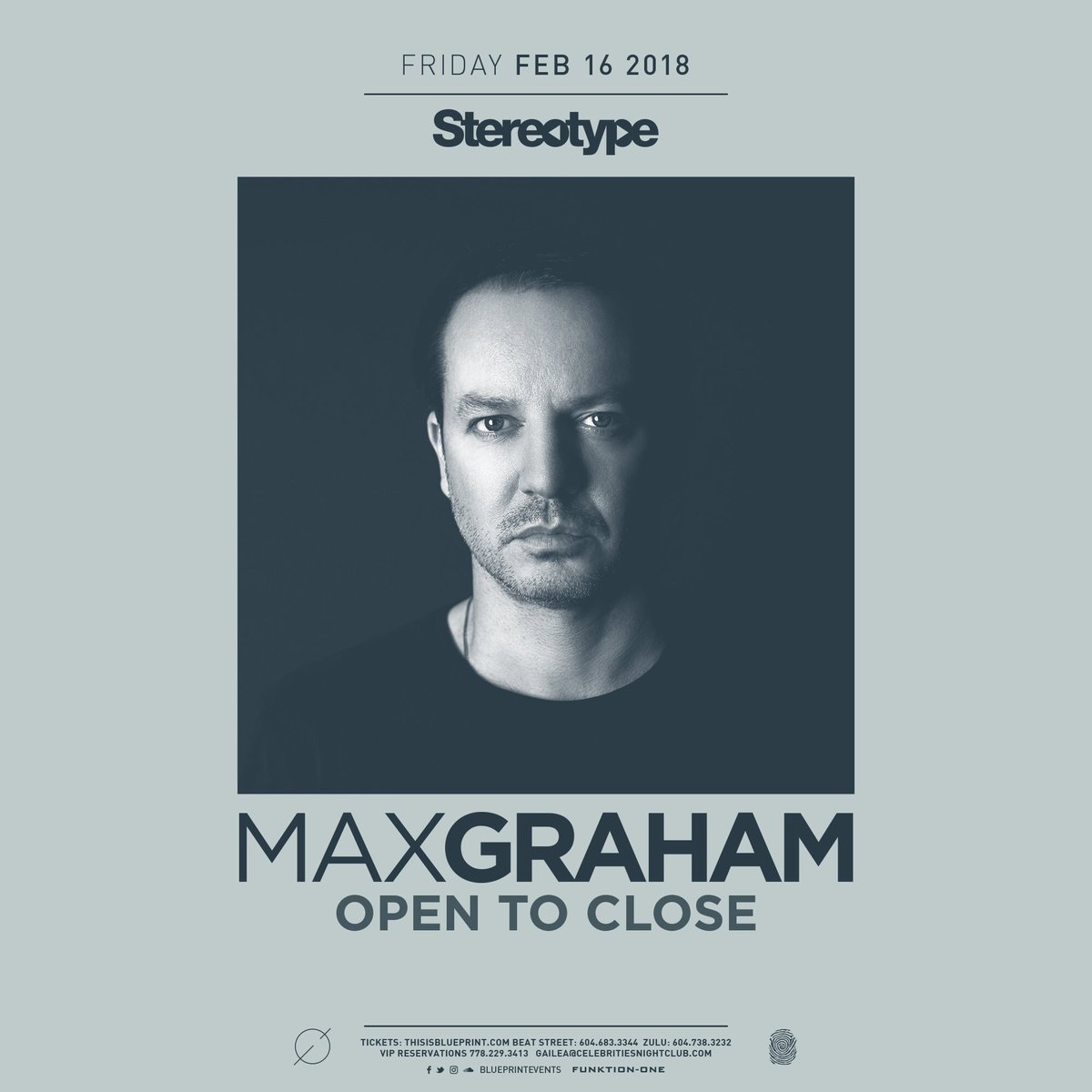 Feb 16th Vancouver!! Open To Close at <a href="/Celebrities_Van/">Celebrities Nightclub</a> <a href="/Blueprintevents/">Blueprint Events</a> Tickets: bit.ly/MaxGrahamVanco… #CyclesLive #OTC