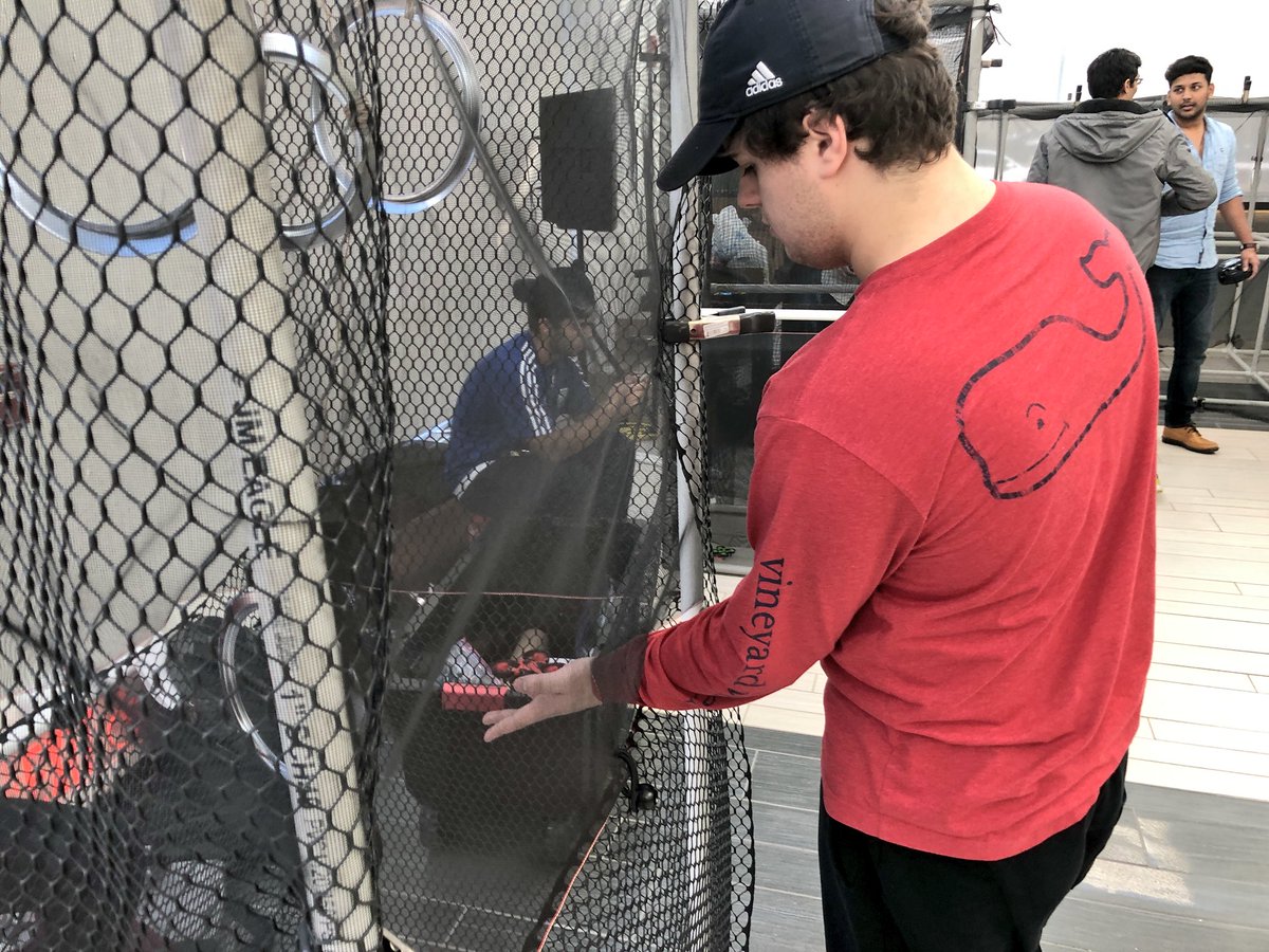 sacredheartuniv's tweet photo. #SHUengineering hosts their Pay &amp; Play drone flying event benefitting the @NDFFLD #STEM club!

#WeAreSHU https://t.co/371pGS27zy