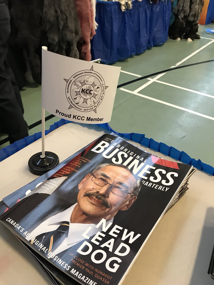 aboriginal_mag's tweet photo. Love on location at the #kitikmeottradeshow in Cambridge Bay, Nunavut. Magazines at trade show registration and at various booths throughout the show.

#Nunavut #aboriginalbusiness #aboriginalbusinessquarterly #inukshukpublishing @inukshukpublishing #business #indigenous https://t.co/lQhzuS65ja