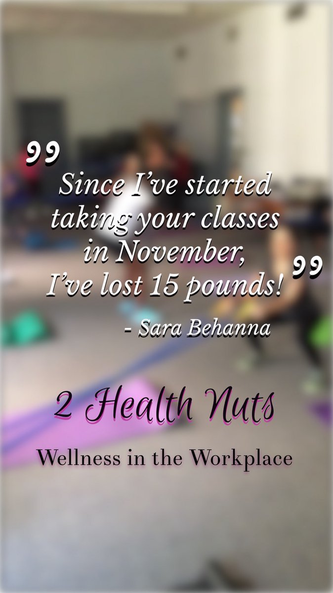 2healthnuts's tweet photo. Turning up the volume one dropped pound at a time! #corporatewellness #fitness #exerciseatlunch #2HNS https://t.co/Y5walN04t3