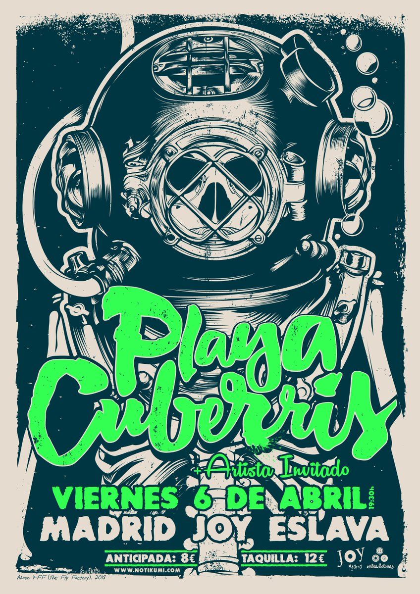 ☠️¡El 6 de abril nos quedamos en los huesos!☠️ ¡Únete a la fiesta en la <a href="/JoyEslava1/">Joy Eslava</a> y vuelve a izar con nosotros la bandera del Rock-Playa!🤟🏿💀 ¡Cartel: los titanes <a href="/THEFLYFACTORY/">THE FLY FACTORY</a> !
💀@entre_botones 💀<a href="/warnerchapspain/">warnerchappellspain</a> #playacuberris #enloshuesos  
☠️Entradas en <a href="/notikumi/">notikumi</a>