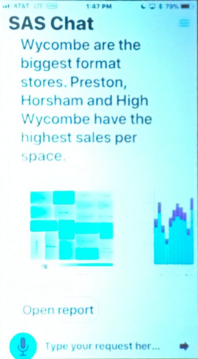 Nope, Alexa wasn't invited this year to #sasARconf instead Siri makes an appearance for voice chat/#NLG demo