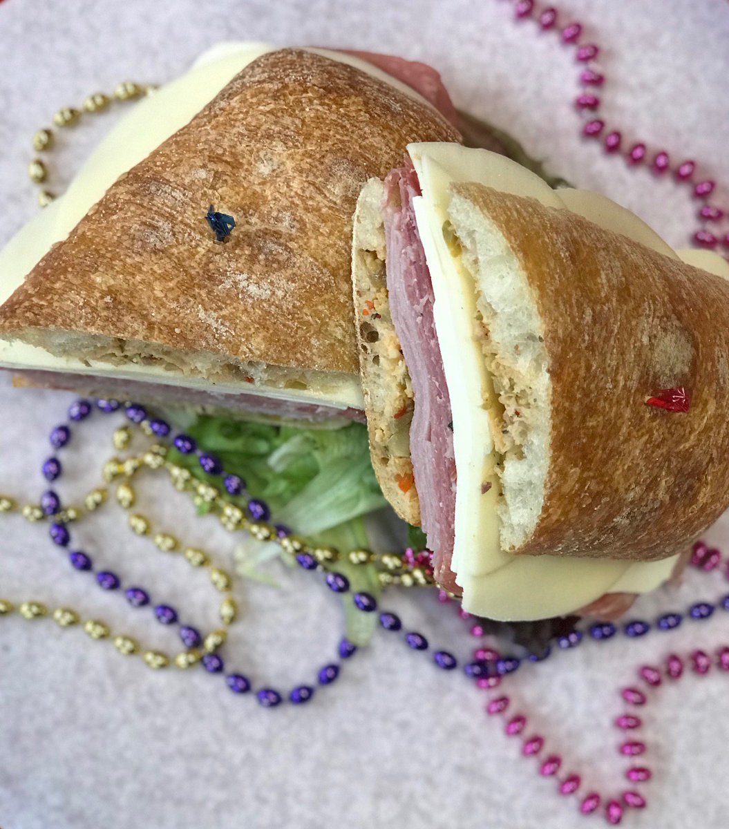 #FatTuesday is here and so is our Muffuletta! $7.00 today instead of the regular $9.99! Try one today, it's a Fat Tuesday Classic!