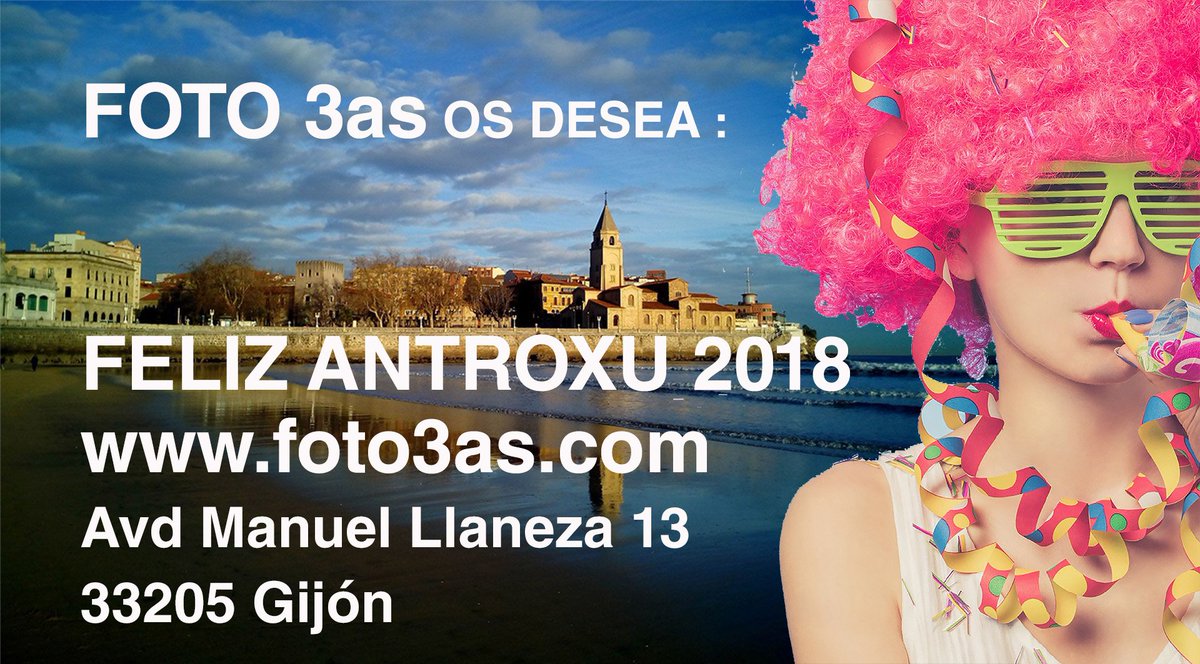 foto3as's tweet photo. Os deseamos ¡FELIZ ANTROXU 2018!
🎉 🎉 A disfrazarse y a disfrutar
🎈 #gijon #asturias #antroxu2018 #carnaval #fiesta #pequeñocomercio #compraentubarrio #fotografia https://t.co/ori2j2mSrm