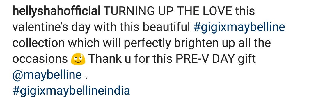 Helly_Shah_Gang's tweet photo. New ig post of doll @OfficialHelly7 😘😘 

Looking so so ❤❤ 

And it's a Maybelline hamper 😍! 
V-Day on way 😍 https://t.co/LEU7PVoF7v