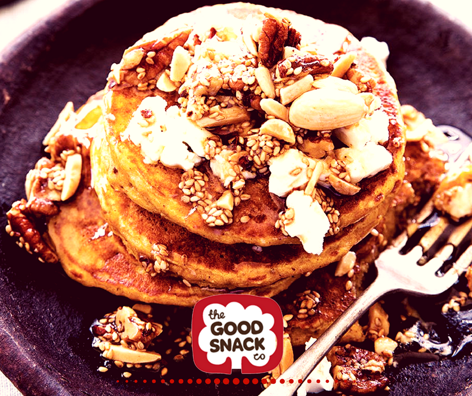 GoodSnackCo's tweet image. Try something different this year &amp;amp; add a little nutty goodness! 🥜🍯
#PancakeTuesday 
#GoodSnacks