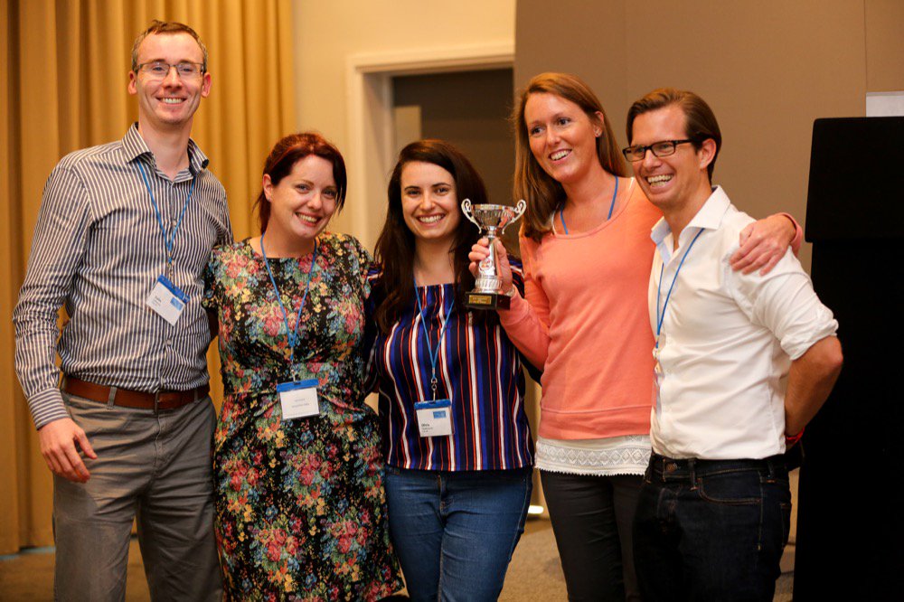 _ALSG_'s tweet photo. Meet the current champions of the ALSG conference sim-off #PassionatePaedsPeople - It could be your team this year - enter your simulation here https://t.co/gJvKs7SUUT #ALSGconf2018 #simoff #simulationlearning #showcase #savelives https://t.co/eFH5J39Z67