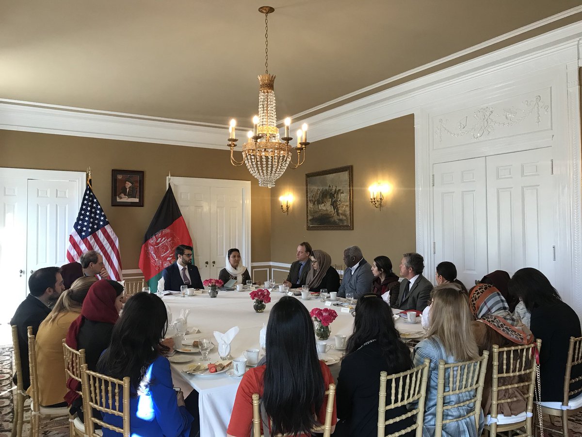 #HappeningNow @Embassy_of_AFG  Media breakfast with #AfghanWomenReformers