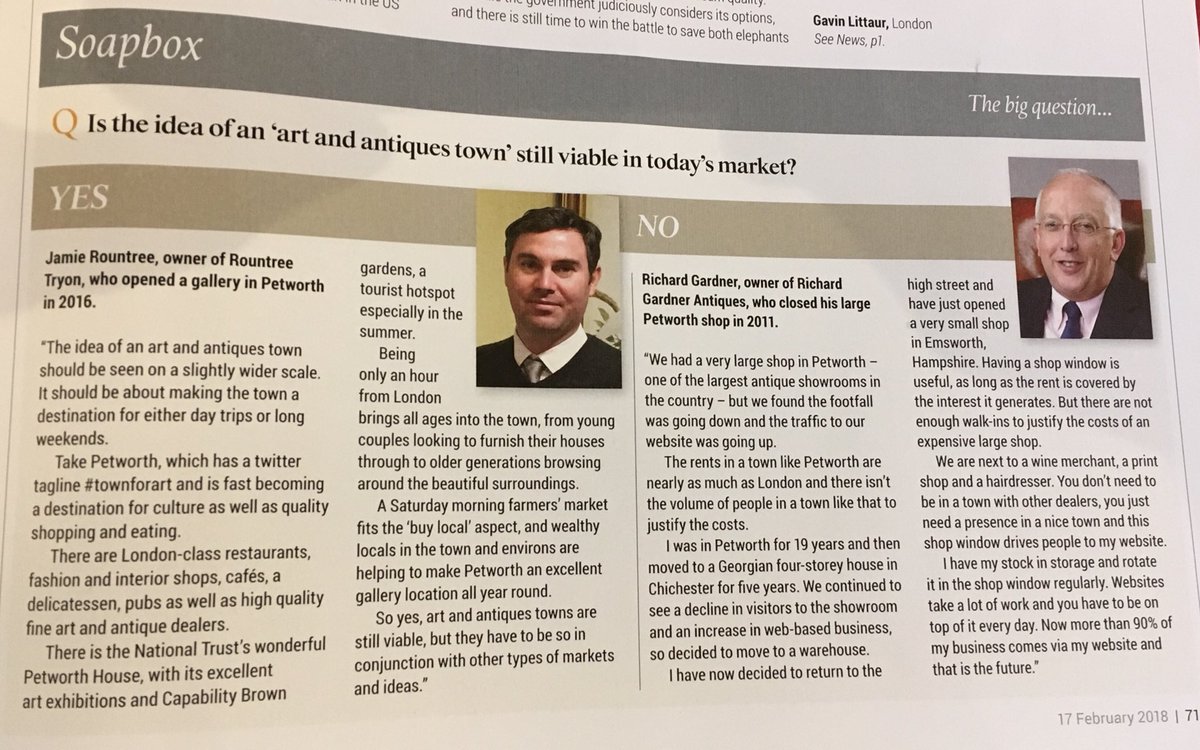 Our director debating the benefits of Petworth in the @ATG_Editorial today. #soapbox #debate #arttown #townforart #petworth #destination