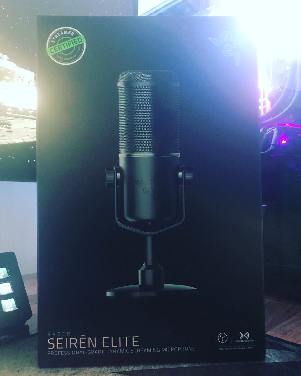 JustMando3's tweet photo. Da ist das gute Stück 😉👍🏻
#Razer #Seirenelite #twitch #justmando https://t.co/sEtEYg8gyS