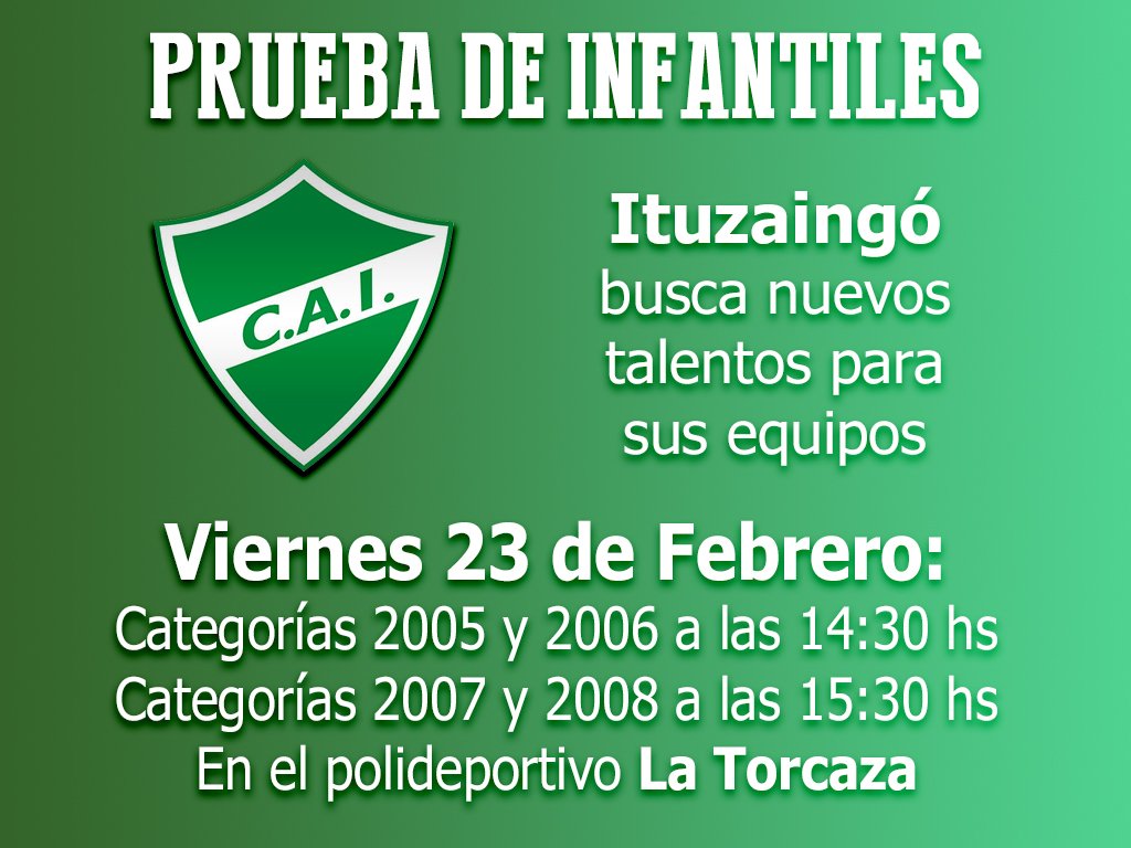JuvenilesLeon's tweet photo. ¡¡Probamos nuevos talentos Infantiles para #ITUZAINGÓ!! https://t.co/RmxoQk3OFz