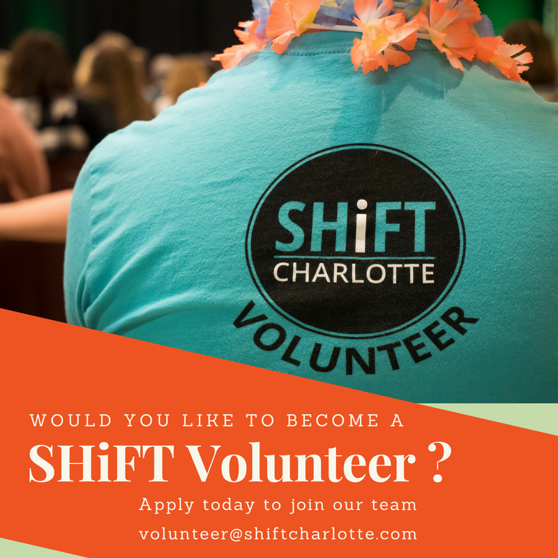 SHIFTCharlotte's tweet photo. @SHIFTCharlotte is looking for fun, energetic, and basically fabulous people to join our volunteer team on Saturday March 24th. Raise your hand and let us know if you want to be a part of this incredible event (volunteer@shiftcharlotte.com) https://t.co/yg6IohDk8R https://t.co/7EOk4Q1ELf