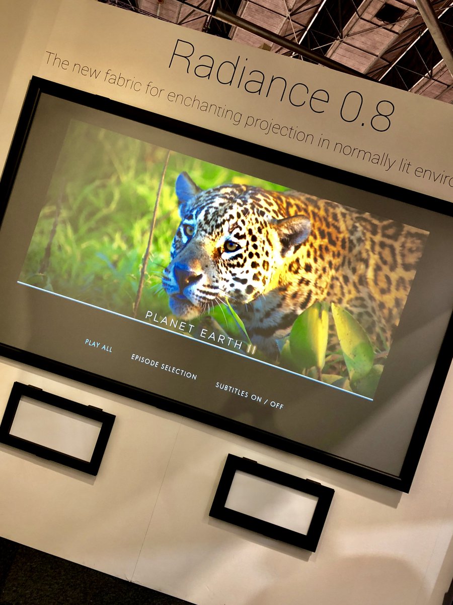 atlantikav's tweet image. Screenline’s Radiance 0.8, a superb new fabric for enchanting projection in a normally lit environment @ISE_Show @ScreenLineSrl #screenline