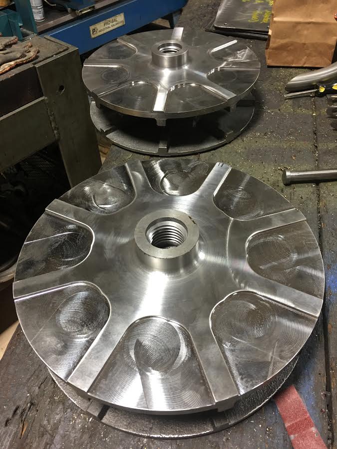 Check out these Tesla Disk Pump impellers TDP Manufacturing machined. So lucky to have a great crew of guys that take time in making quality pump parts! Check out what all services they offer at tdpmanufacturing.com #machine #usa #fabrication #service #pumps #qualitymatters