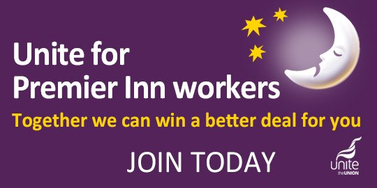 unitetheunion's tweet photo. Work for Premier Inn? Fed up with being overworked and underpaid? It doesn’t have to be this way. With Unite on your side, things can change. Join Unite today: https://t.co/KcTHgZGOGq #PremierUnion #PremierSinn https://t.co/0ZpFxAC3Ox