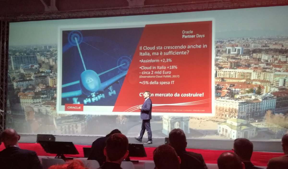 bridge_digi_IT's tweet photo. Iaas per le applicazioni mission critical modernizzate #OraclePartnerDay Italy 2018 @EMEAOPD https://t.co/MgqcFOdlhN
