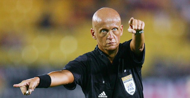  Happy birthday, Pierluigi Collina.  Players always showed him respect...wonder why? 
