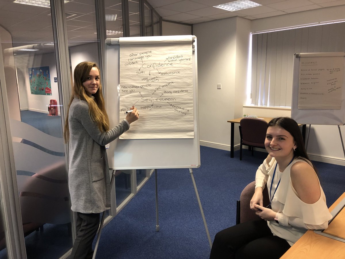 Our Business Admin Apprentices, Freya and Megan are having their first Apprentice Academy session today. We are exploring Confidence! #InvestingInYou #BeTheBestYouCanBe