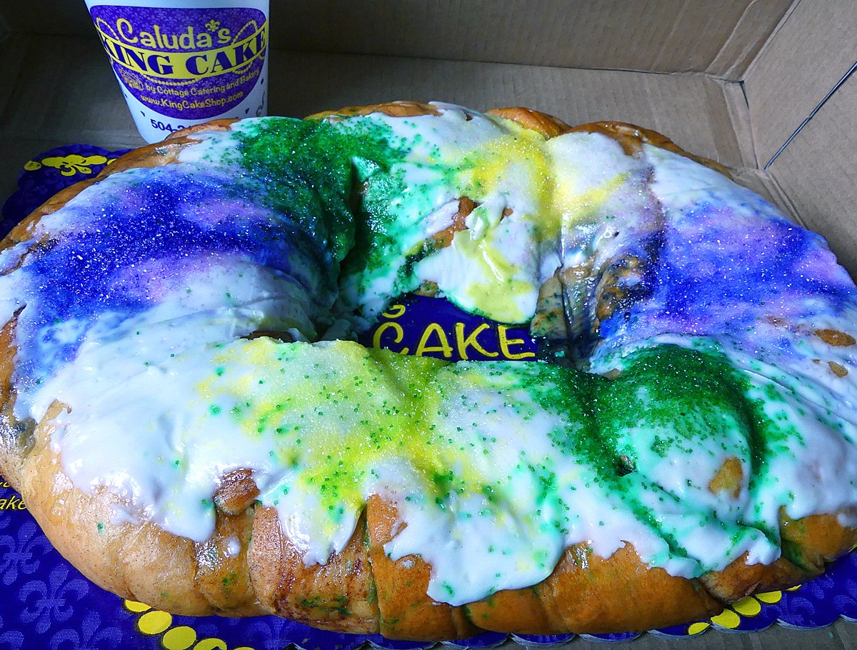DNJournal's tweet photo. Now I know why they call it Fat Tuesday. It's the 5 lbs. everyone gains from eating King Cake! Thanks to our friends at https://t.co/BUjonwpSam, we've been able to get fully into the Mardi Gras spirit this week - just wish I could say the same for our jeans! #directnic #kingcake https://t.co/1NYaui0vjh