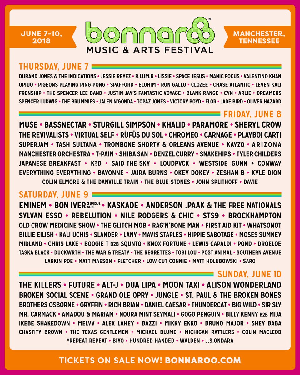 notsamdot's tweet image. #Bonnaroo #ShareToWin Alt-J and Hippie Sabotage