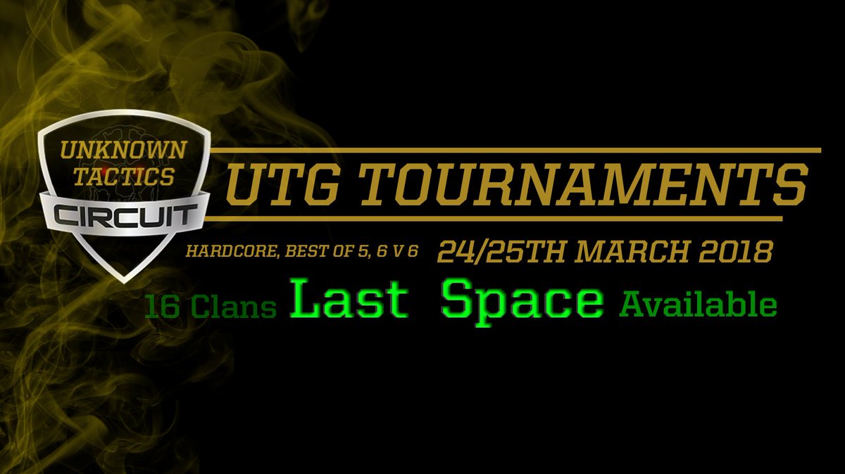 Unknown_Tactics's tweet photo. Last Space available for our 16 clan HC, best of 5 Tournament....... https://t.co/5UphWGru4H