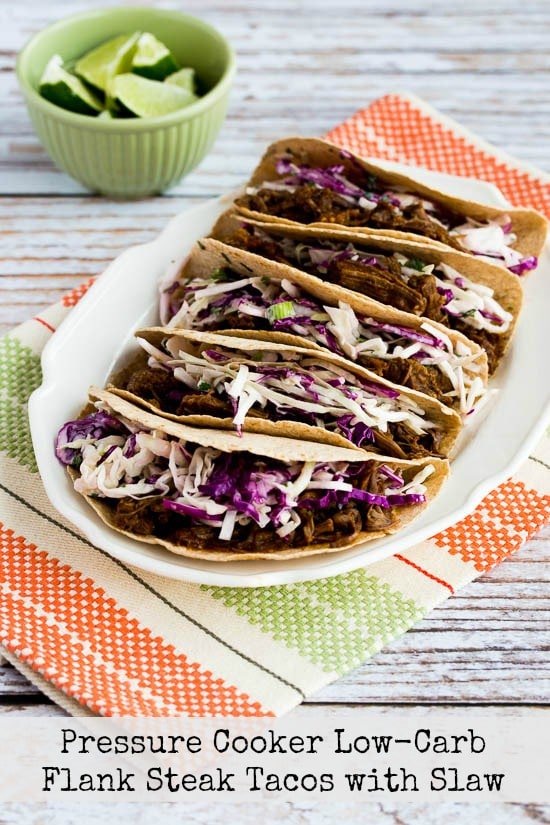 HealthFitness4Y's tweet photo. Pressure Cooker (or Slow Cooker) Low-Carb Flank Steak Tacos with Spicy Mexican Slaw: Flank steak gets spicy and tender in the pressure cooker or Instant Pot, and then you make it into… https://t.co/GMIs0mKimr #Can_Freeze #Easy_to_Cook #Favorites #Kid_Friendly #Pressure_Cooker https://t.co/PNkQJO5oJW