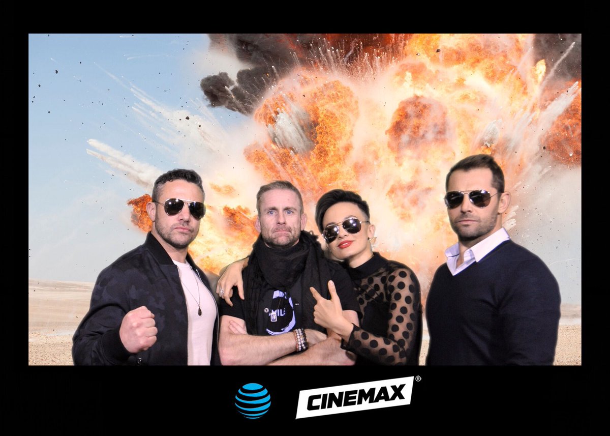 USeventPhotos's tweet photo. That moment when a traditional fan #meetandgreet for #HBO #StrikeBack @Cinemax becomes a kick ass Section 20 inspired experience.  Thanks to @DanMacPherson @alinsumarwata @warrenisbrown For BEST NIGHT EVAH! https://t.co/abazE6TIes