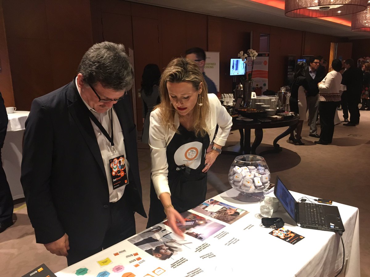 AnneCaporal's tweet photo. Kick off IMEA2018 @orangebusiness in Budapest! Getting ready for the big rush to refresh the delegates with some brand guidance! #brandbar with @lepelletic https://t.co/HtShtETtTd