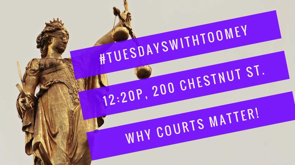 TuesdaysToomey's tweet photo. Join #TuesdayswithToomey #Philly & .@WhyCourtsMatter today to focus on our courts, #CivilRights & #redistricting! #Justice #BLM #Gerrymandering #TrustBlackWomen #DefendTheCourts .@HelenGymAtLarge .@NotesFromHeL .@Will_Bunch
RSVP: https://t.co/zWDFDzUL4y https://t.co/k5VCGpqHOo