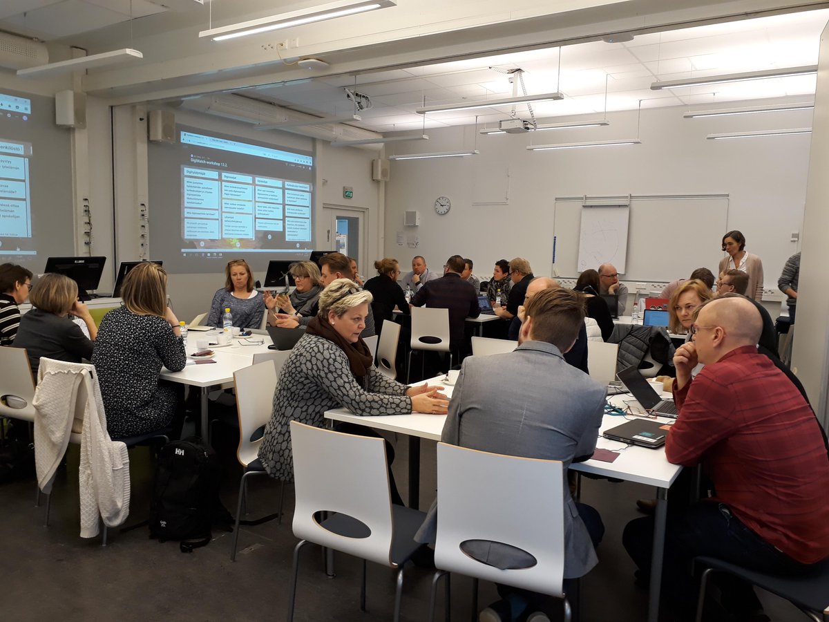 lottatoivonen's tweet image. Ihan mahtava osanotto tänään #DigiLAHTI-hankkeen järjestämässä #digimatch workshopissa. Kiitos mukana olleille! Löysimme avullanne loistavia näkökulmia. #LAMK
