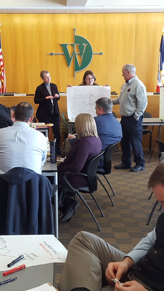 ross_wilburn's tweet photo. City of West Des Moines staff using community mapping as a tool to get to know a community or cultural group as part of Navigating Difference training #Navigatingdifference #StrongIowa https://t.co/JDLmgkvDjf