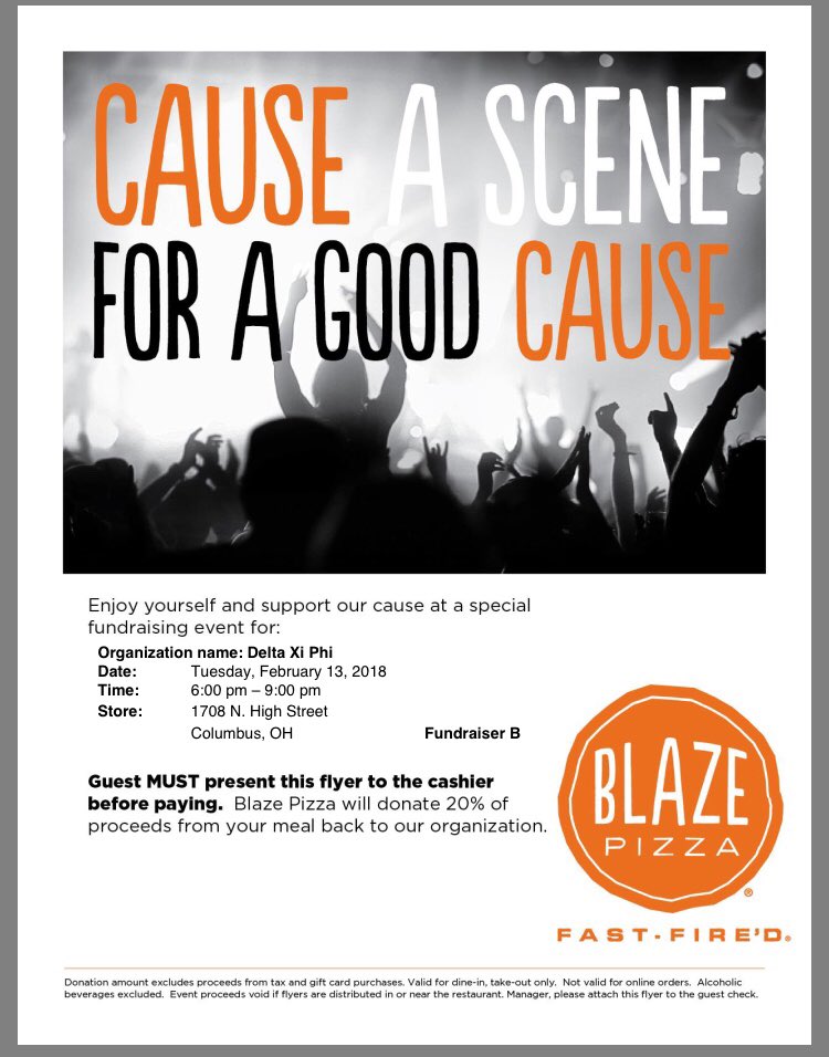 DeltaXiPhiOSU's tweet photo. Craving some pizza? We are! Come join us tonight! https://t.co/T7Tpr3kXpy