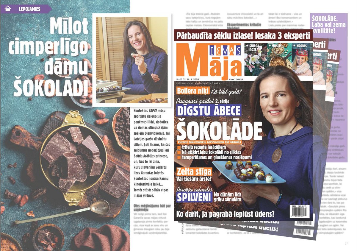 Šovakar vari pagatavot trifeļu pildījuma masu un rīt pagatavot pati savas trifeles svētkos. Recepte un šokolādes meistares padomi jaunākajā IEVAS Māja numurā! ow.ly/dzTL30imVM2