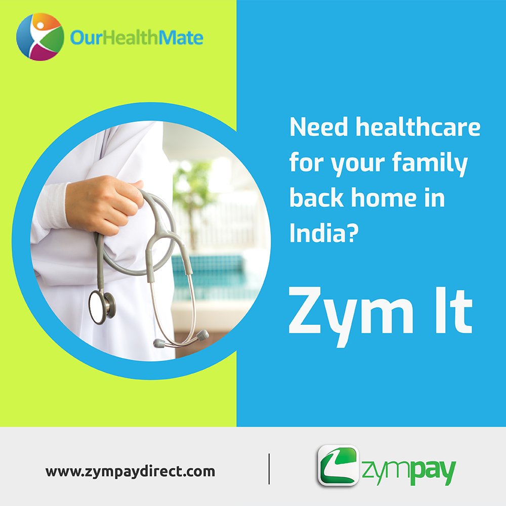Zympay's tweet photo. A super solution to manage your family's healthcare in #India. Book & pay #online for consultations/treatment with https://t.co/PTnZ3cbC34 #ZymIt #ZymPay @OurHealthMate #convenient #care #medical #treatment #hospital #doctors #healthcare #IndiansInUK #UK #IndianDiaspora https://t.co/3noO61gYuO